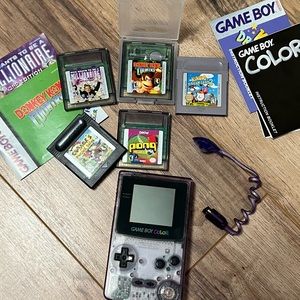 Nintendo Gameboy Color plus 5 games